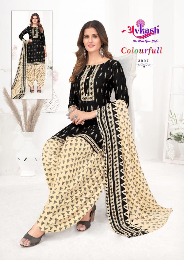 Avkash Colourfull Patiyala Vol-3 Cotton Designer Readymade Suit